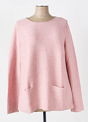 Pull tissage chiné manches longues rose BETTY BARCLAY femme