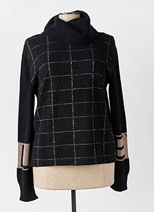 Pull col roulé coupe cintrée manches longues noir BETTY BARCLAY femme