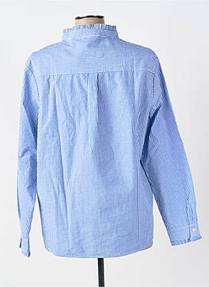 Blouse poignets boutonnés avec fente manches longues bleu ARMOR LUX femme