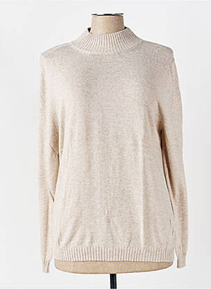 Pull tissage chiné manches longues beige SKOVHUUS femme