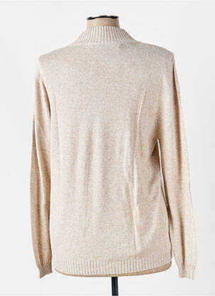 Pull tissage chiné manches longues beige SKOVHUUS femme