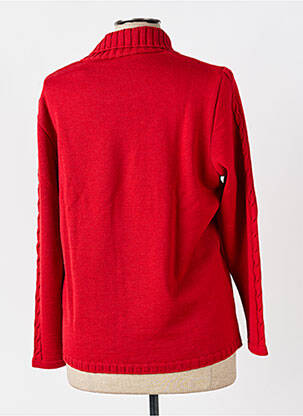 Pull coupe cintrée manches longues rouge PAUPORTÉ femme