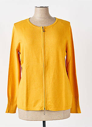 Gilet manches longues col rond orange BETTY BARCLAY femme