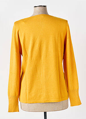 Gilet manches longues col rond orange BETTY BARCLAY femme