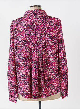 Chemisier tissage crêpe manches longues rose MARBLE femme