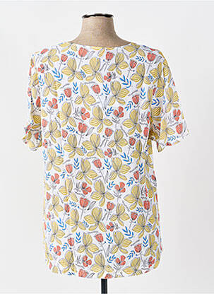 Blouse manches courtes manches courtes jaune ARMOR LUX femme