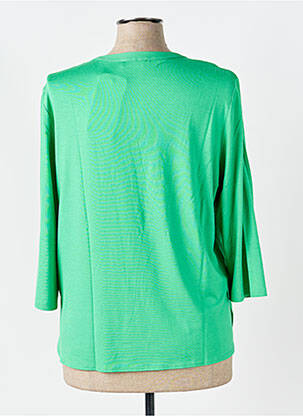Blouse manches 3/4 manches 3/4 vert FRANK WALDER femme