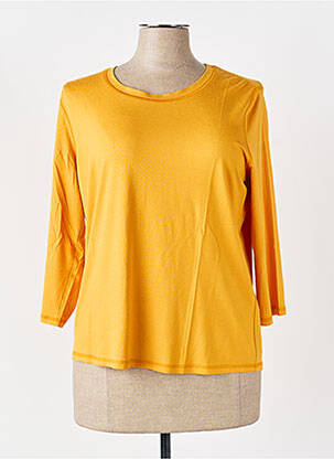 T-shirt manches 3/4 manches 3/4 orange FRANK WALDER femme