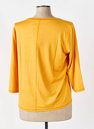 T-shirt manches 3/4 manches 3/4 orange FRANK WALDER femme