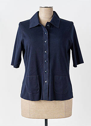Veste casual poches bleu LIKE ME. femme