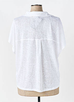 T-shirt tissage jersey manches courtes blanc MARBLE femme