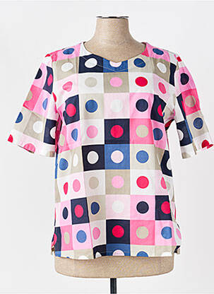 Blouse manches courtes manches courtes rose SOMMERMANN femme
