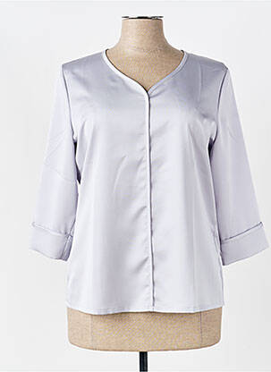 Blouse manches 3/4 manches 3/4 gris SOMMERMANN femme