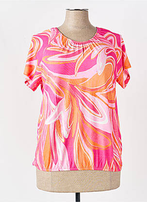 T-shirt stretch manches courtes rose BETTY BARCLAY femme