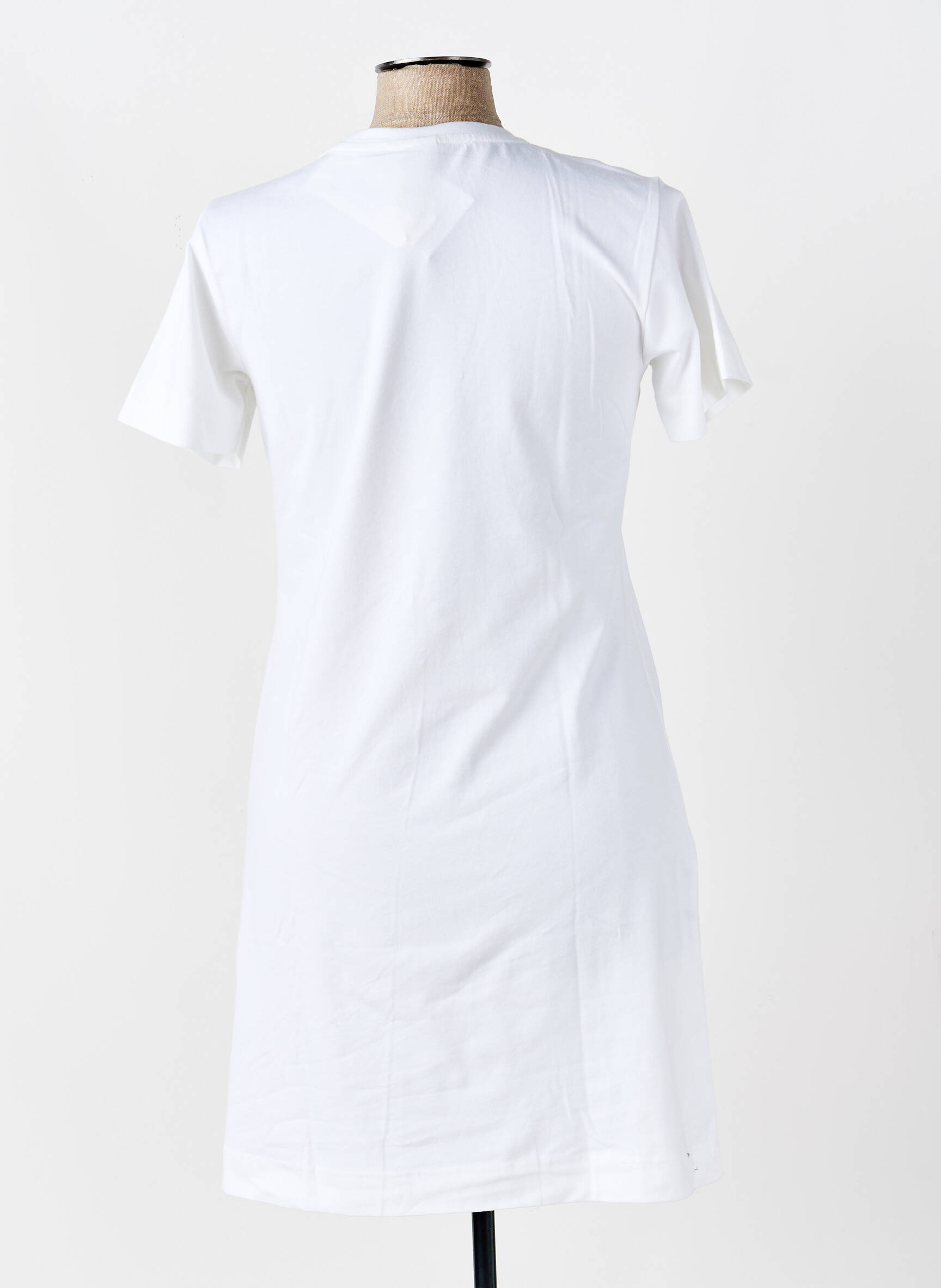 Chemise de nuit manches courtes blanc REBELLE femme