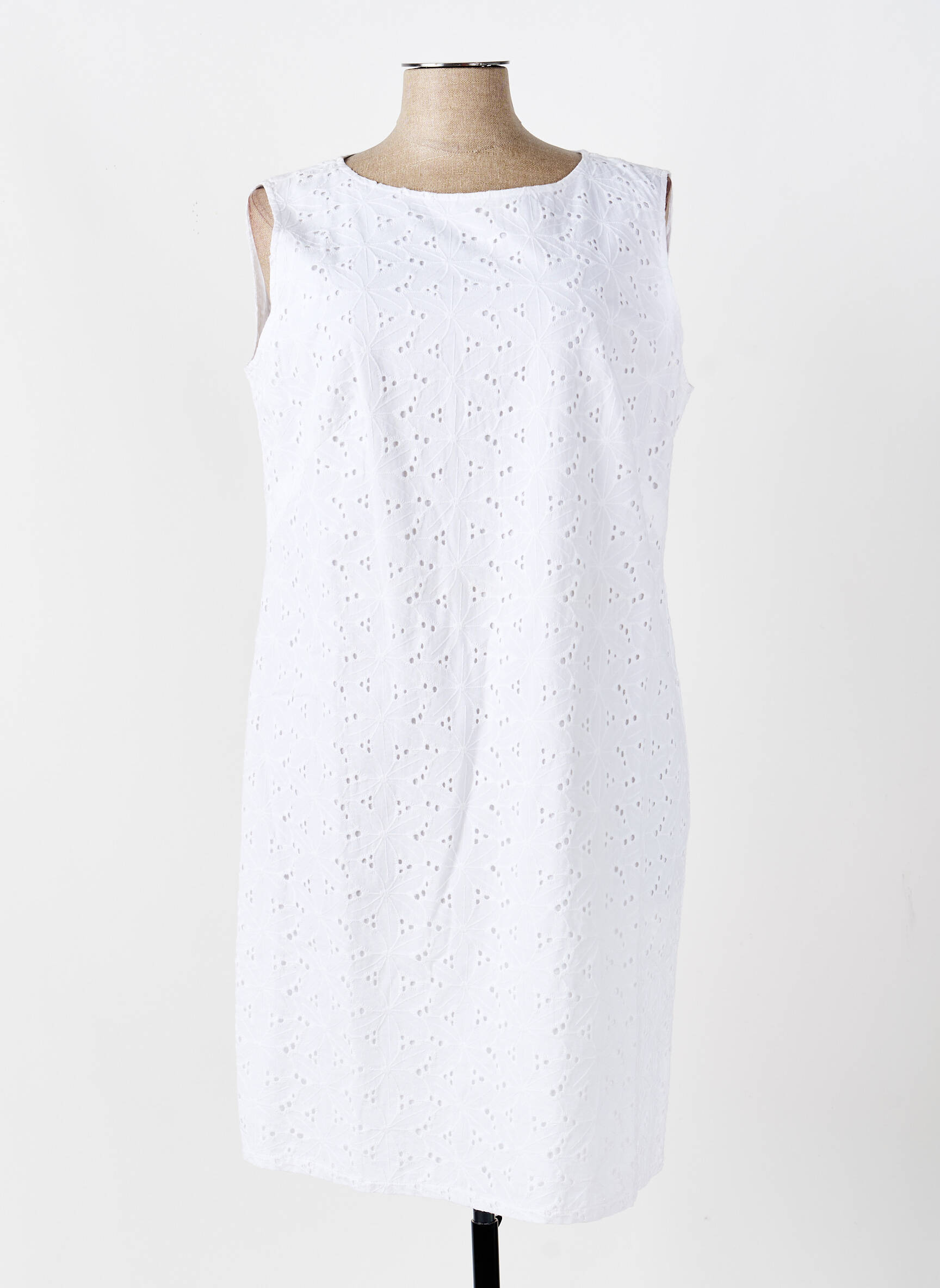 Robe mi-longue sans manche sans manche blanc BETTY BARCLAY femme