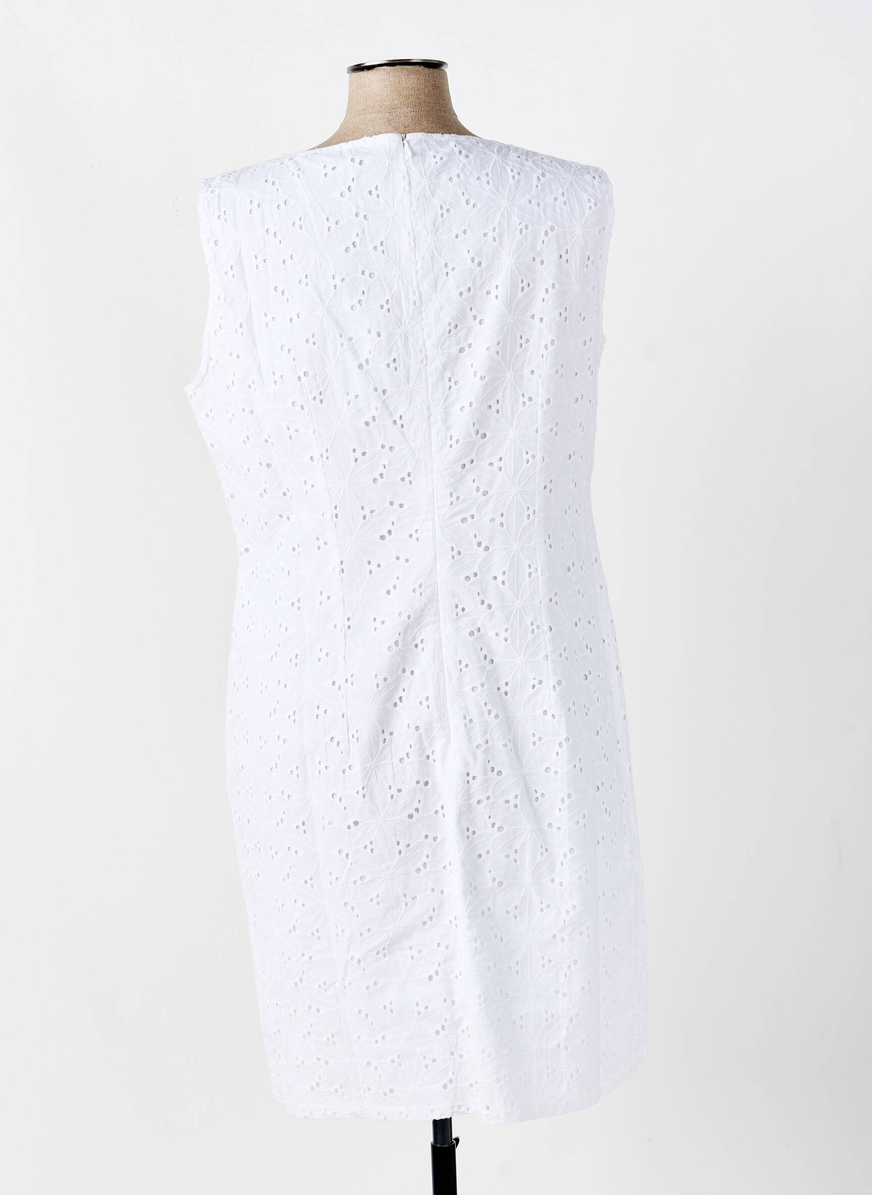Robe mi-longue sans manche sans manche blanc BETTY BARCLAY femme