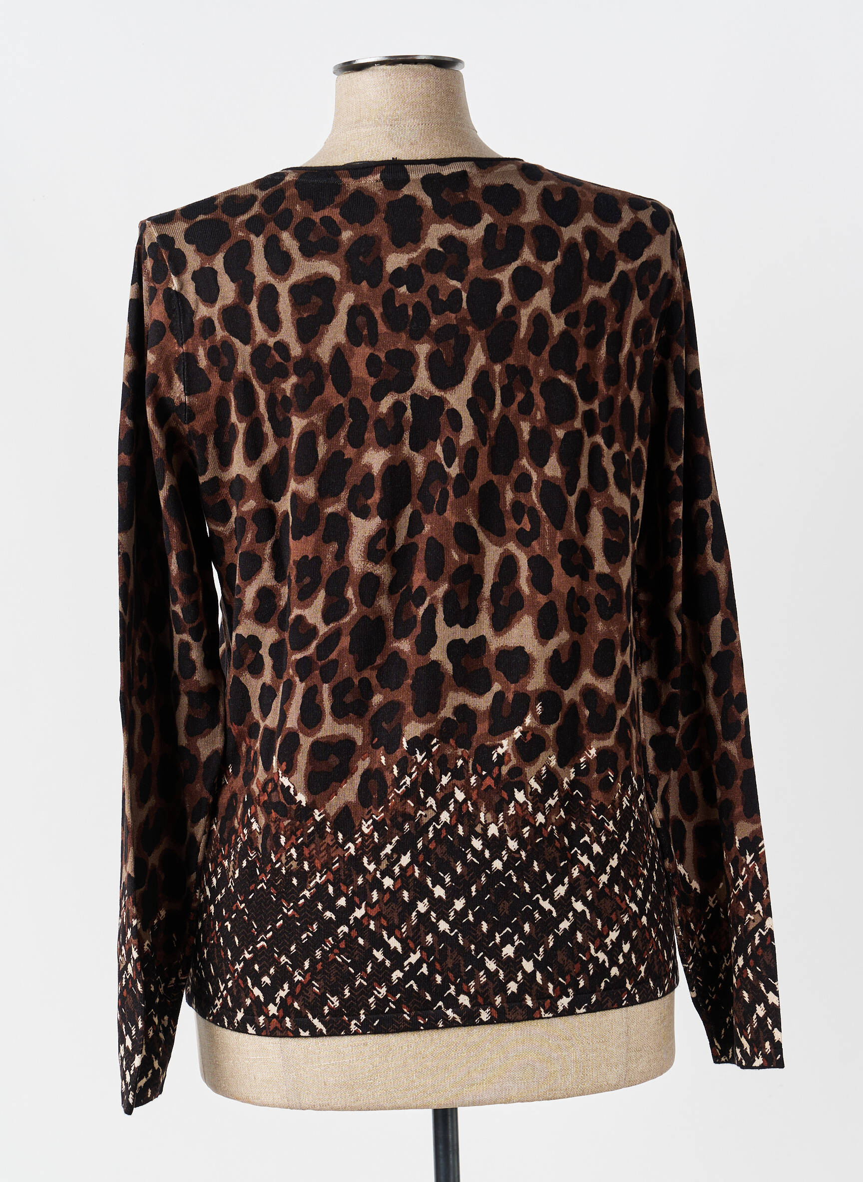 Gilet manches longues col rond noir BETTY BARCLAY femme