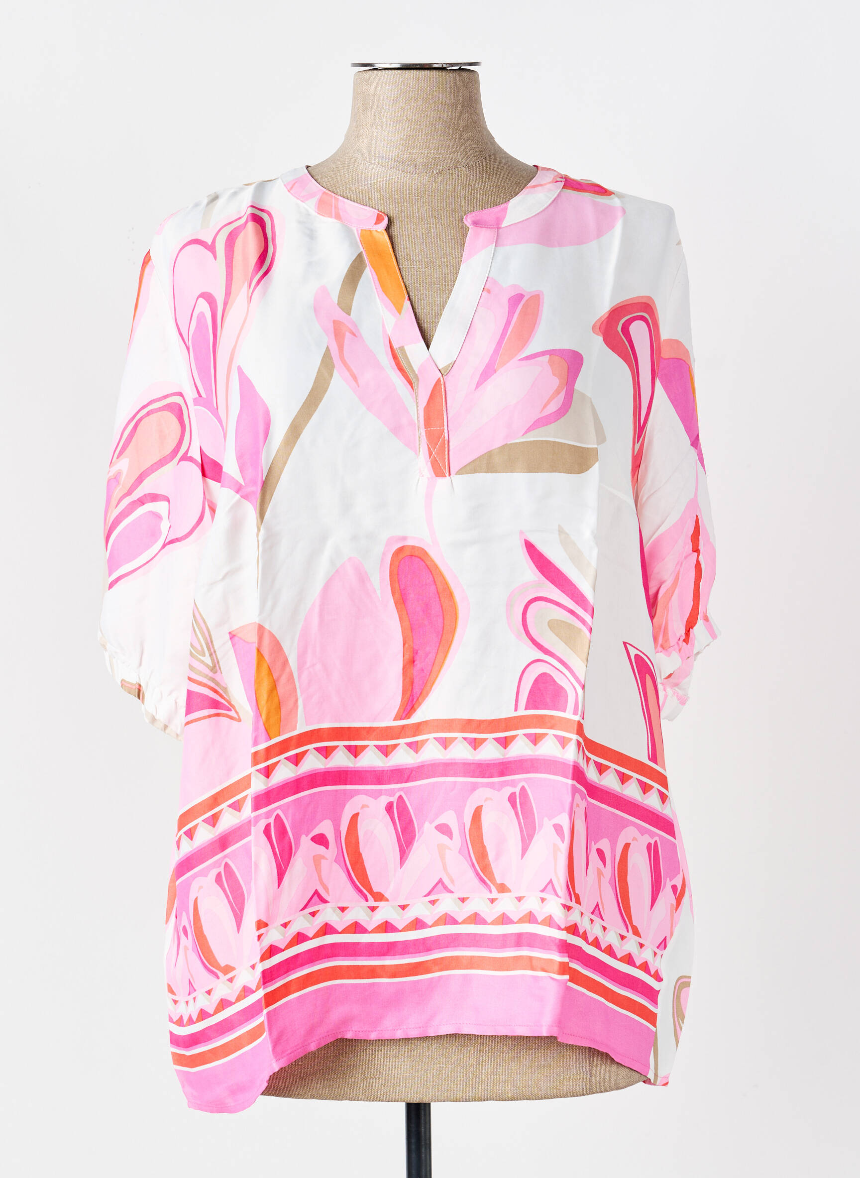 Blouse manches courtes manches courtes rose BETTY BARCLAY femme