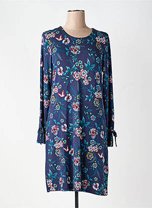 Chemise de nuit manches longues bleu PASTUNETTE femme
