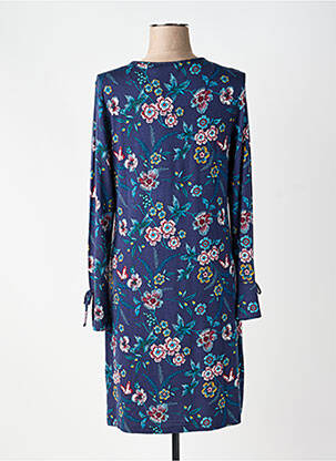 Chemise de nuit manches longues bleu PASTUNETTE femme