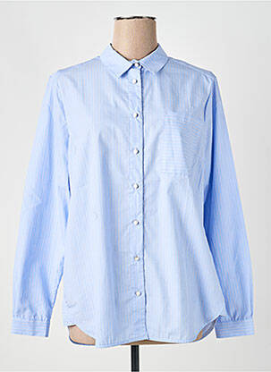 Chemisier imprimé fantaisie manches longues bleu ARMOR LUX femme