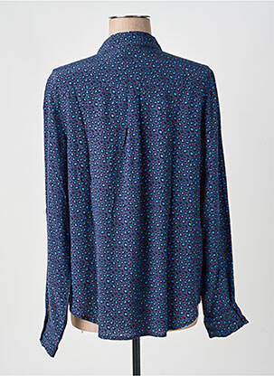 Chemisier imprimé fantaisie manches longues bleu ARMOR LUX femme