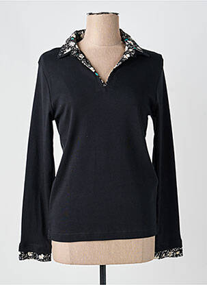 Pull coupe cintrée manches longues noir ARMOR LUX femme