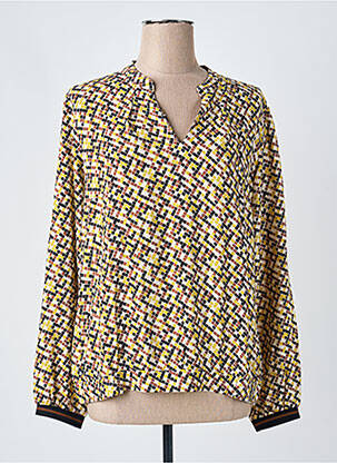 Blouse imprimé fantaisie manches longues jaune BETTY BARCLAY femme