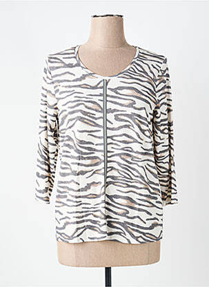 Top manches longues manches longues beige FRANK WALDER femme