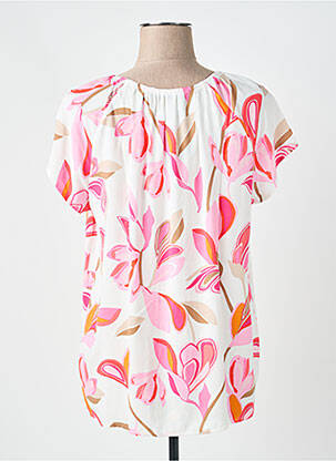 Top imprimé fantaisie manches courtes rose BETTY BARCLAY femme