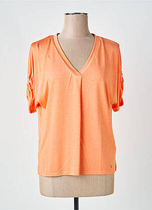 Top manches courtes manches courtes orange MARBLE femme