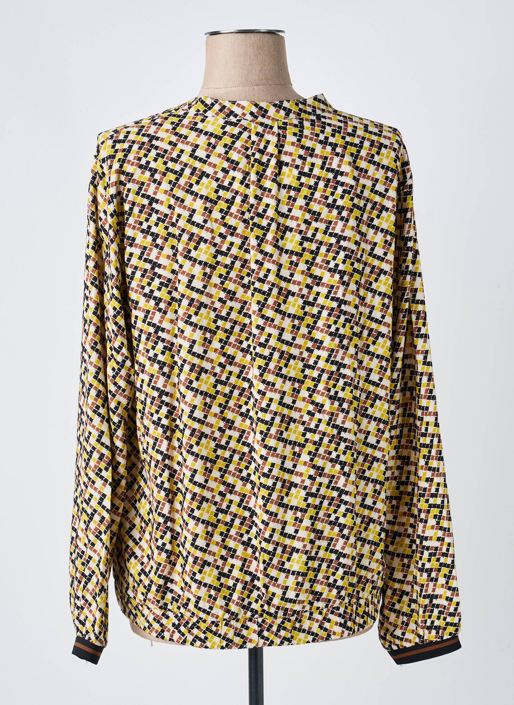 Blouse imprimé fantaisie manches longues jaune BETTY BARCLAY femme