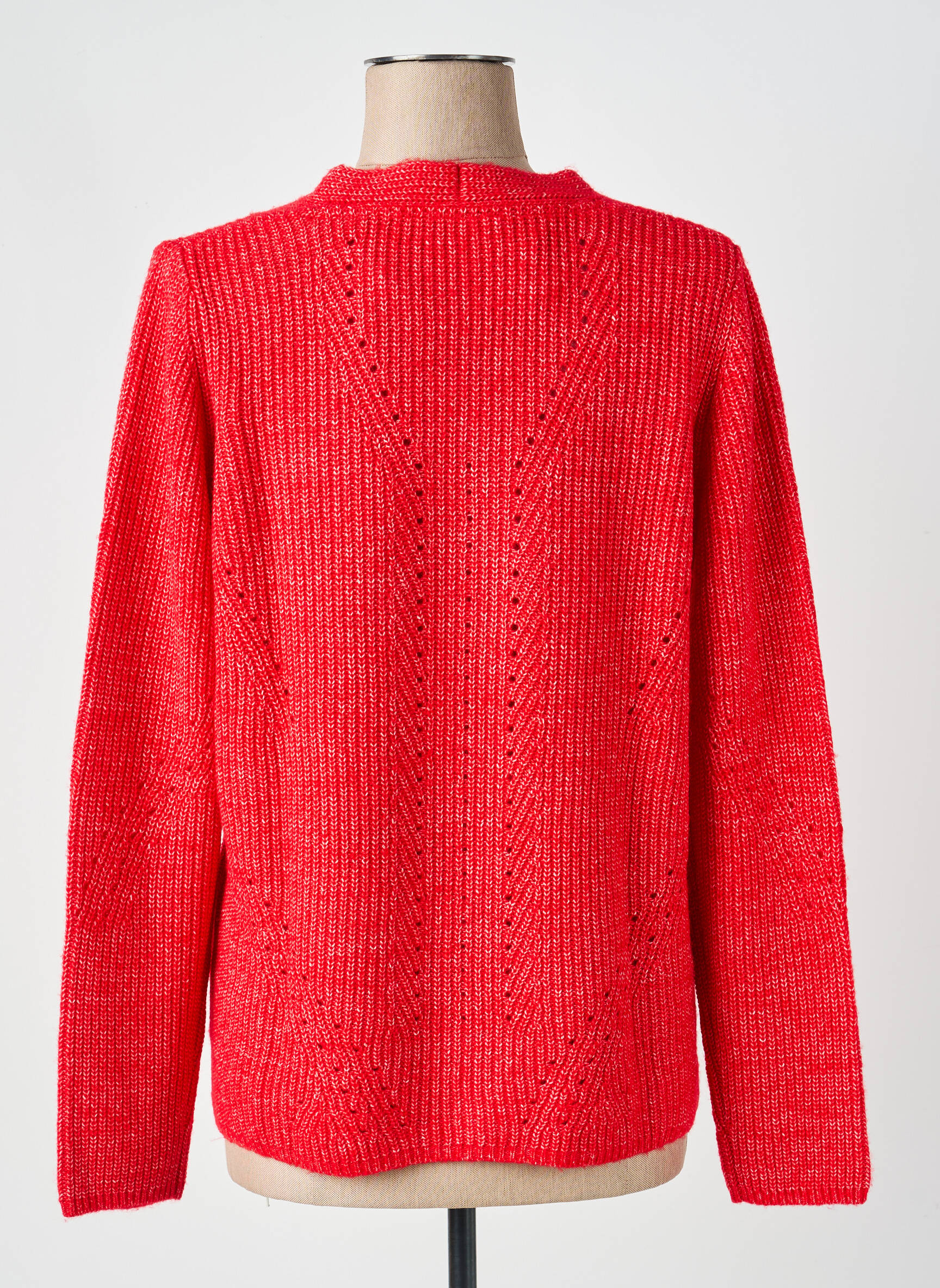 Pull coupe droite manches longues rouge S.OLIVER femme