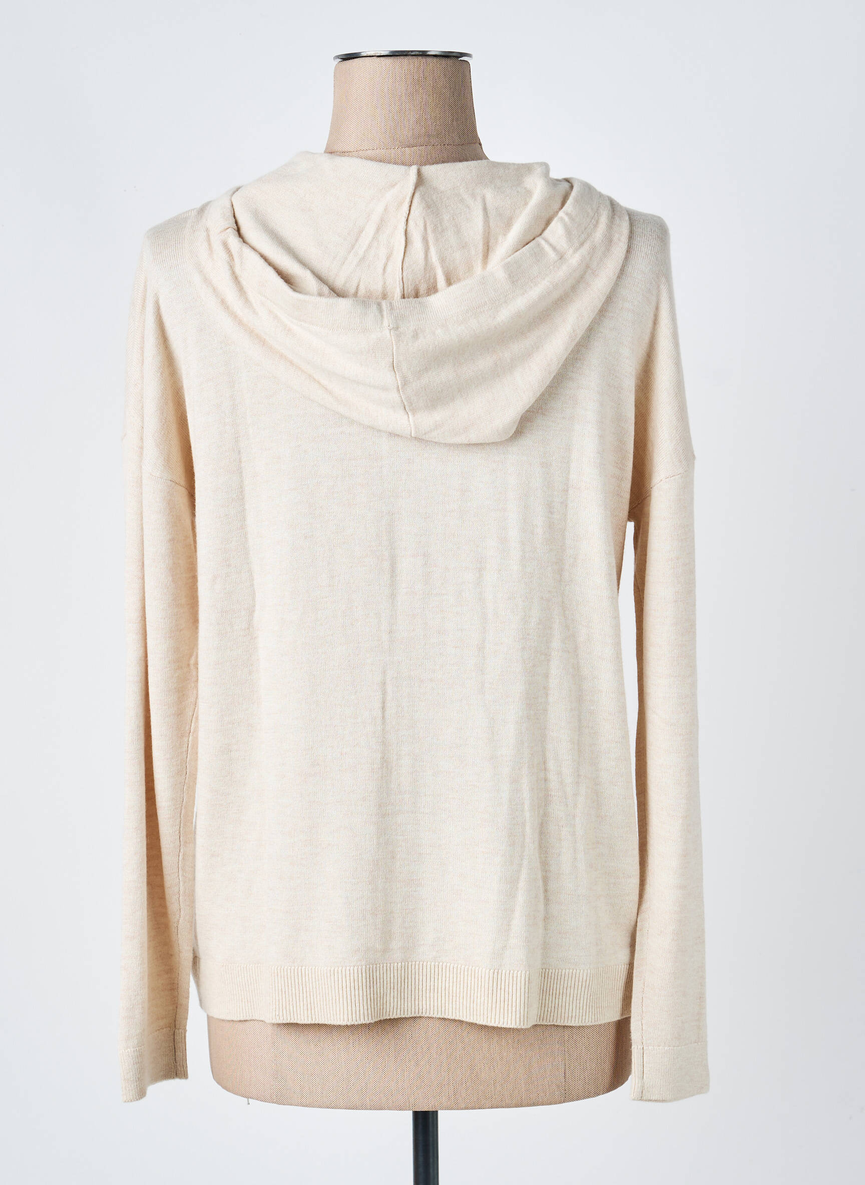 Gilet manches longues col v beige S.OLIVER femme