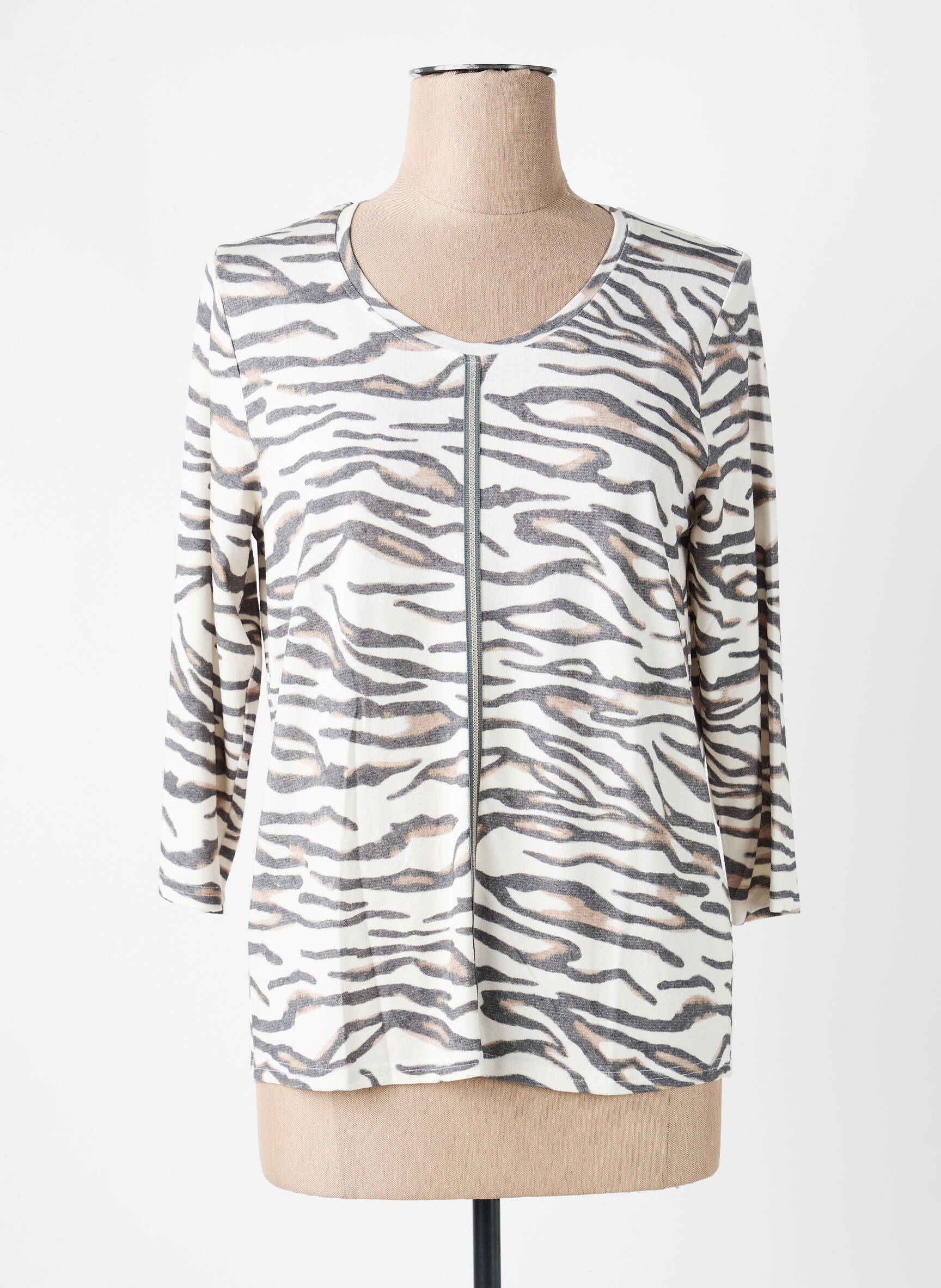 Top manches longues manches longues beige FRANK WALDER femme