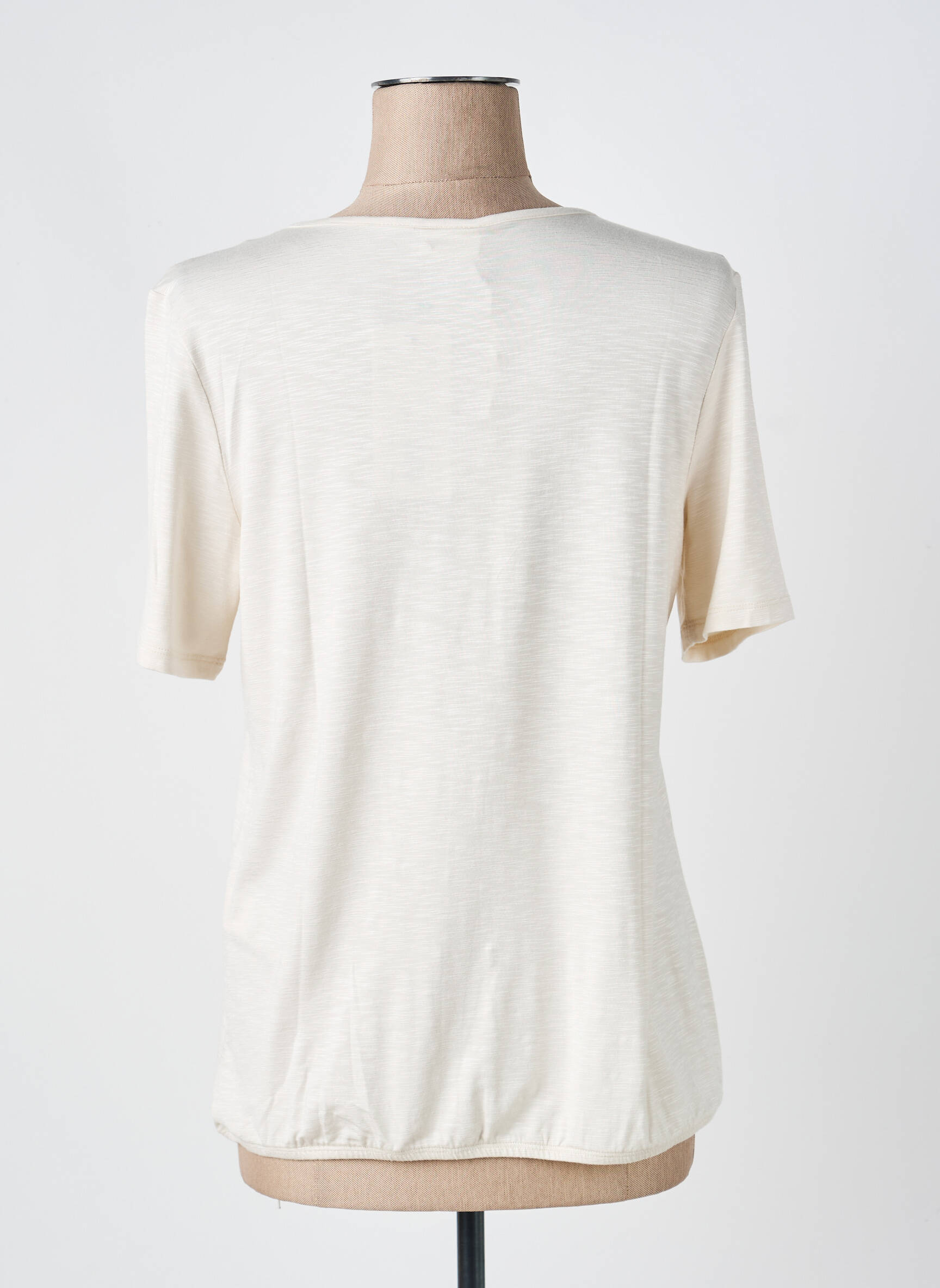 Top manches courtes manches courtes beige BARBARA LEBEK femme