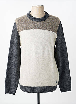 Pull stretch manches longues gris PIERRE CARDIN homme