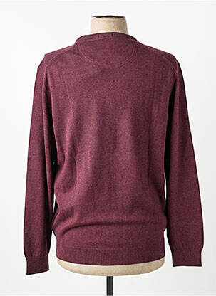 Pull col v manches longues rouge PIERRE CARDIN homme