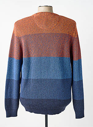 Pull stretch manches longues bleu CASAMODA homme