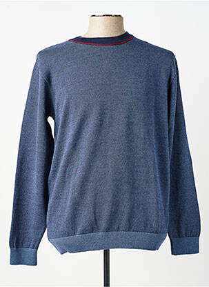 Pull stretch manches longues bleu BERAC homme