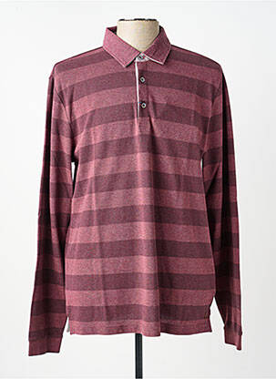 Polo manches longues manches longues violet PIERRE CARDIN homme