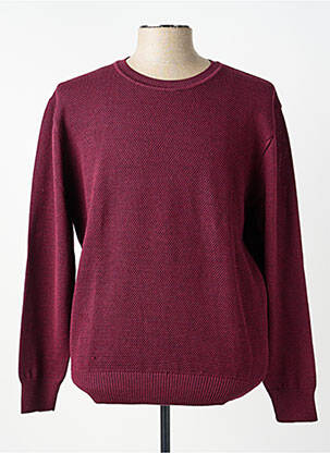 Pull stretch manches longues violet GIORGIO BELLINI homme