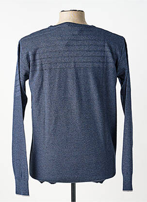 Pull col v manches longues bleu BERAC homme