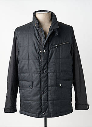 Blouson fermeture zippée sous rabat pressionné noir PIERRE CARDIN homme