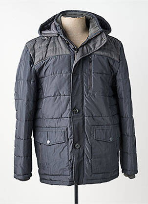 Doudoune manches longues a capuche gris SEA BARRIER homme