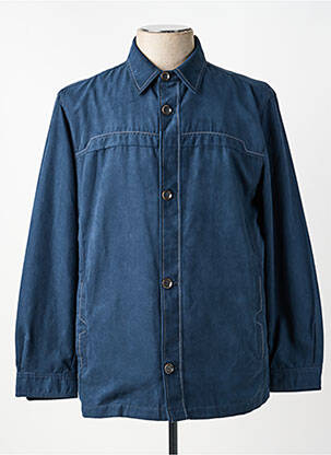 Chemise manches longues coupe droite bleu BENNY LES HOMMES homme
