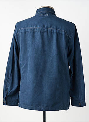 Chemise manches longues coupe droite bleu BENNY LES HOMMES homme