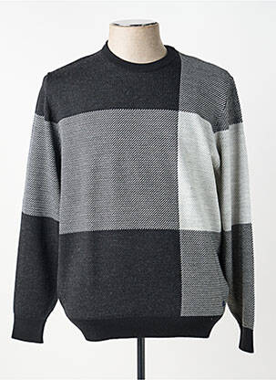 Pull stretch manches longues noir PIERRE CARDIN homme