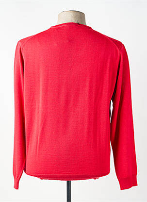 Pull col v manches longues rouge BERAC homme